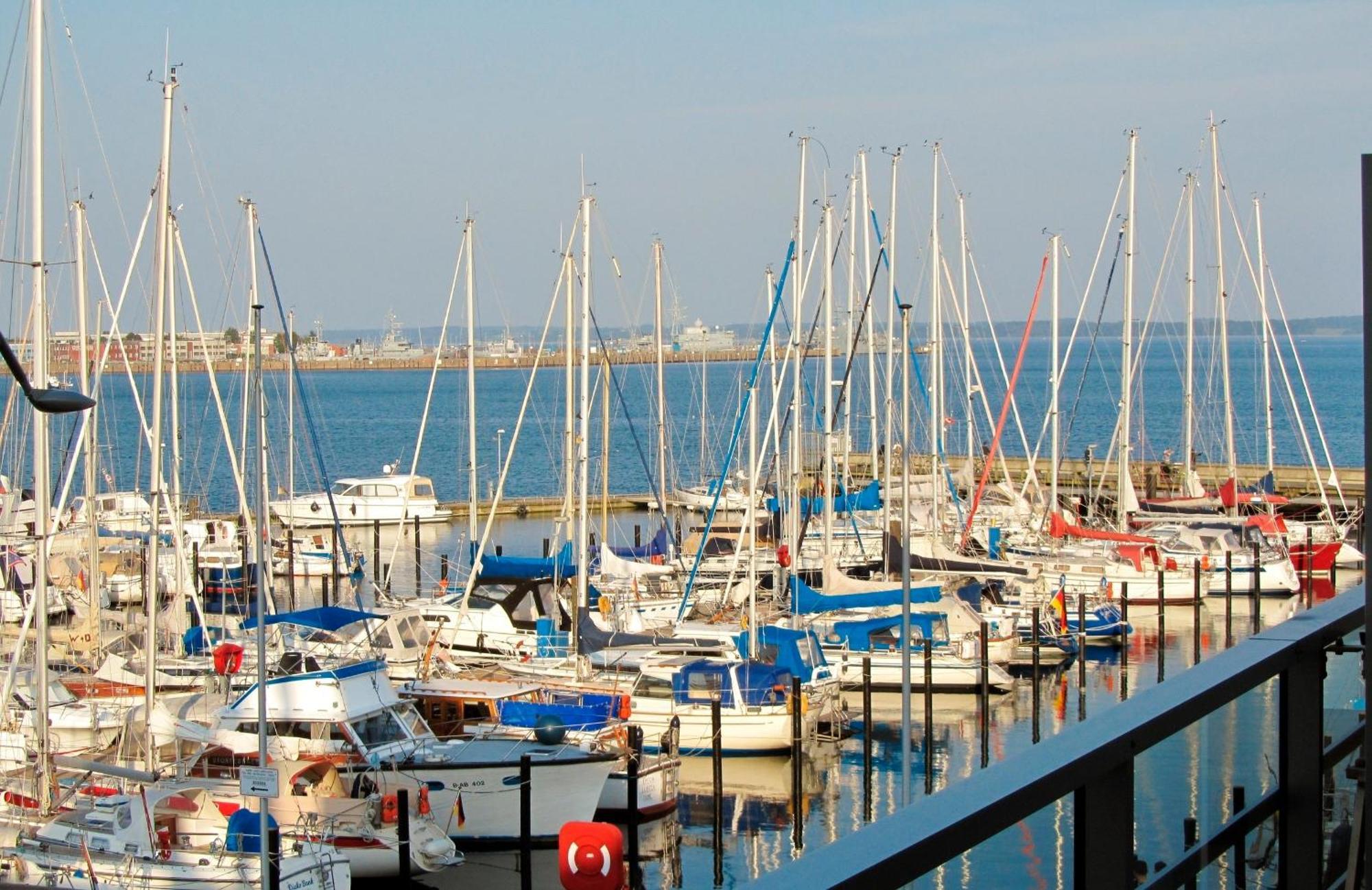 Apartment 12 - "Silbermoewe I" - Blickrichtung Yacht- Und Binnenhafenoffenes Meer Eckernförde Kültér fotó