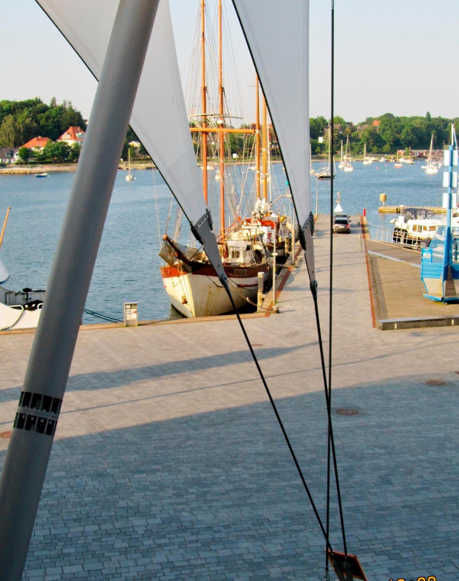 Apartment 12 - "Silbermoewe I" - Blickrichtung Yacht- Und Binnenhafenoffenes Meer Eckernförde Kültér fotó